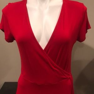Sexy Red Cross Midi Dress Sz Large!
